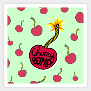 Cherry bomb (pattern) - NCT 127 Sticker